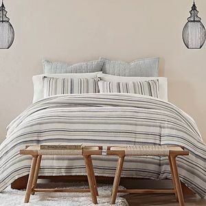 UGG Grant 2-Piece Twin Duvet Cover Set - Grey